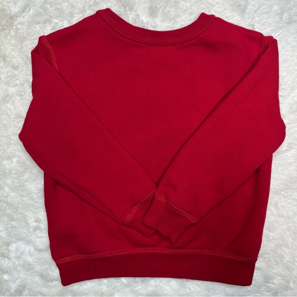 Polo by Ralph Lauren Sweatshirt Holiday Bear Red Size 5 - Picture 9 of 16